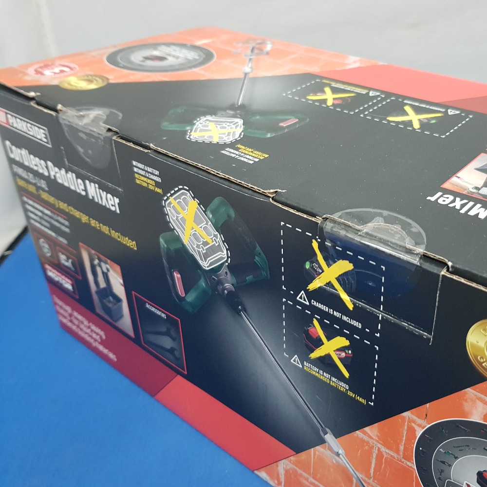 Parkside 20V Cordless Paddle Mixer Bare Unit Mixing Paint Plaster